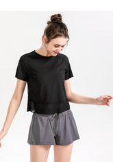 Top Mujer Manga Corta Fitness