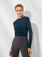 Top deportivo de yoga de secado rápido para mujer