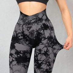 Leggings sin costuras Tie-dye