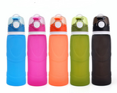 Botella de agua plegable de silicona