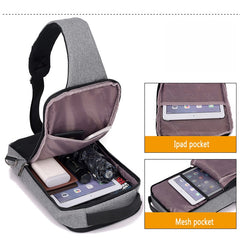Mochila de Pecho Antirrobo con USB