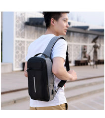 Mochila de Pecho Antirrobo con USB