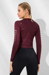 Top deportivo de yoga de secado rápido para mujer