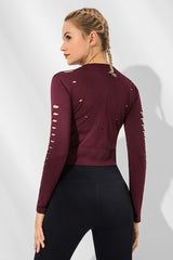 Top deportivo de yoga de secado rápido para mujer