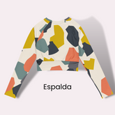 Crop top reciclado ajustado - Puzzle Occasion