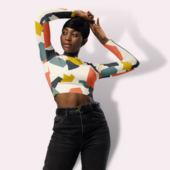 Crop top reciclado ajustado - Puzzle Occasion