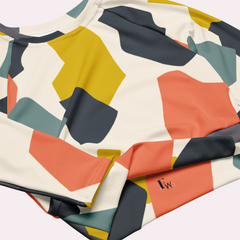 Crop top reciclado ajustado - Puzzle Occasion