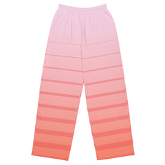 Striped Pantalón ancho all over