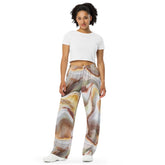 Mármol Pantalón ancho all over