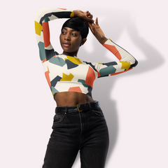 Fitted recycled crop top - Puzzle Occasion