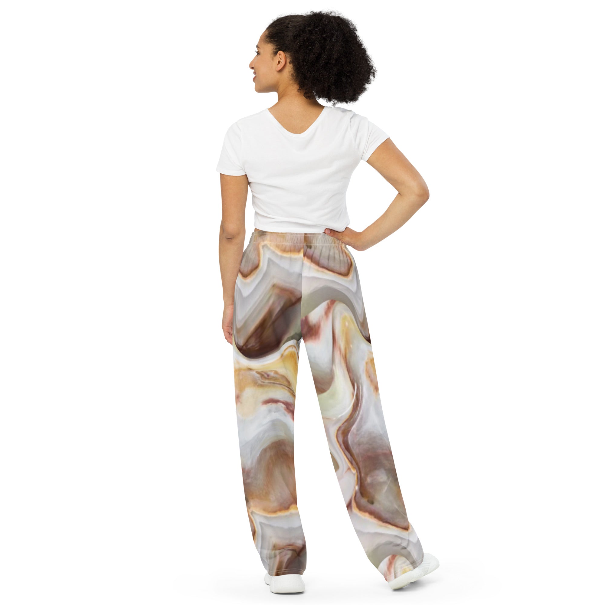 Marble Wide-legged all-over trousers