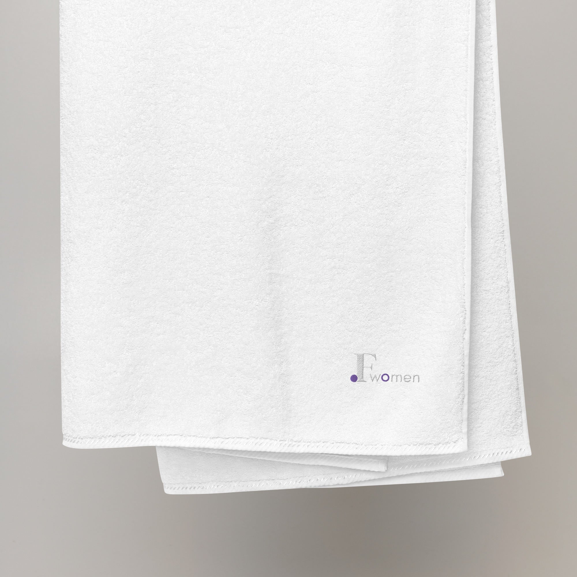 Turkish cotton towel (White-Purple)