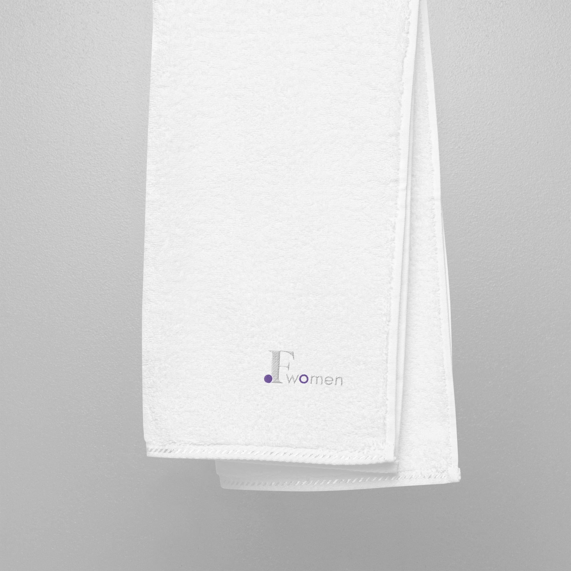 Turkish cotton towel (White-Purple)